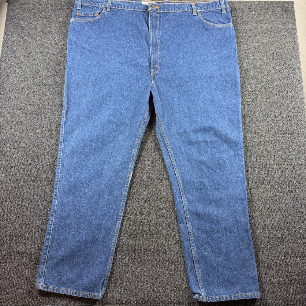 Vintage 90s Levis 540 Bronze Tab Baggy Jeans Men 52x30 Blue USA Made (Tag 54x30)